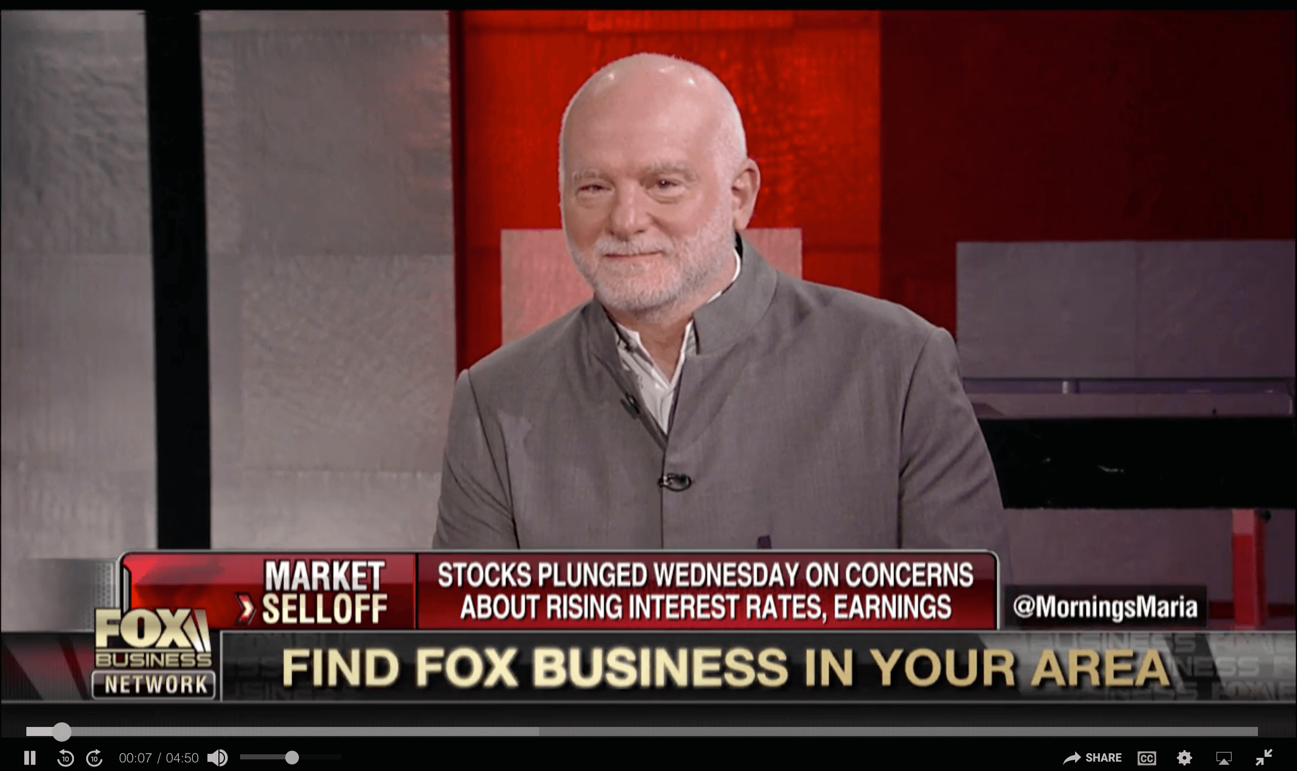 PART ONE: TIGER 21 FOUNDER DISCUSSES THE MARKET SELLOFF ON FOX BUSINESS