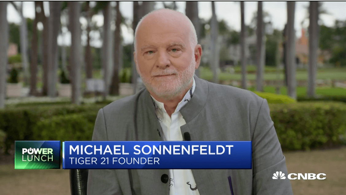 TIGER 21 ANNUAL CONFERENCE: CNBC INTERVIEW WITH TIGER 21 FOUNDER MICHAEL SONNENFELDT ON HOW THE ULTRA-WEALTHY INVEST
