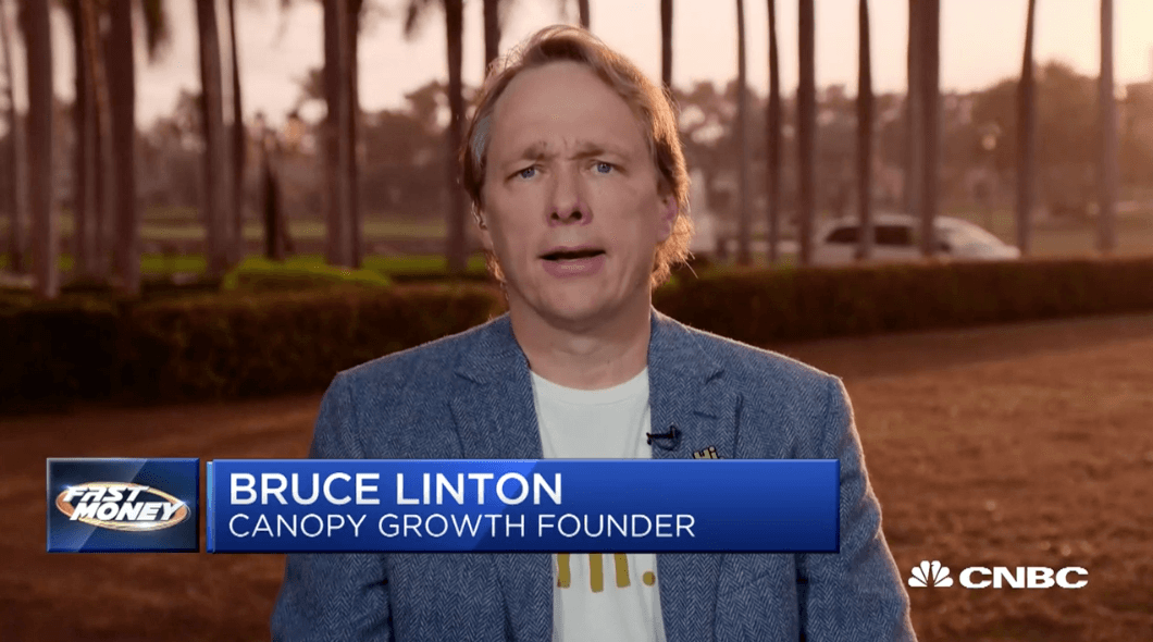 TIGER 21 ANNUAL CONFERENCE: CNBC INTERVIEW WITH CANOPY GROWTH CEO BRUCE LINTON ON CANNABIS